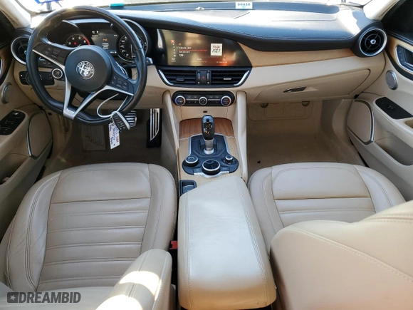 2019 Alfa Romeo Giulia Ti with VIN ZARFAMBN1K7601103, listed as a Copart auction lot 46832615 with 66,361 mi miles and Salvage Title. Bid and sale history available at carsss.com. Image 8.