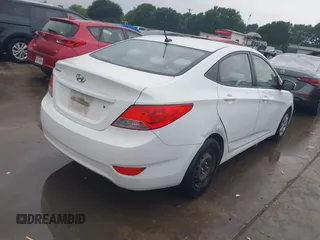 2013 Hyundai Accent GLS with VIN KMHCT4AE9DU453033, listed as a IAAI auction lot 42191037 with 163,171 mi miles and . Bid and sale history available at carsss.com. Image 4.