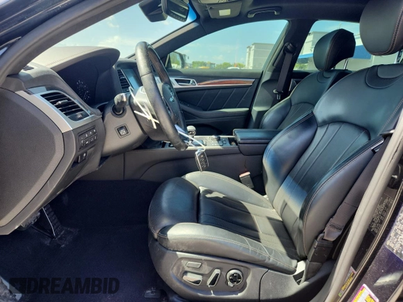 2020 Genesis G80 Sport with VIN KMTFN4JB8LU337856, listed as a Copart auction lot 61028615 with 34,078 mi miles and Salvage title. Bid and sale history available at DreamBid. Image 7.
