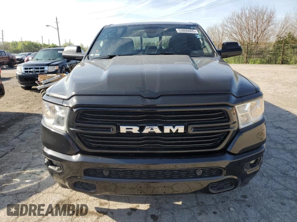 2019 Ram 1500 Big Horn z VIN 1C6RREBT1KN617342, wystawiony jako Copart lot #53866005 z przebiegiem 69 858 mil mil oraz Szkoda całkowita • Salvage title. Historia ofert i sprzedaży dostępna na DreamBid. Obrazek 5.