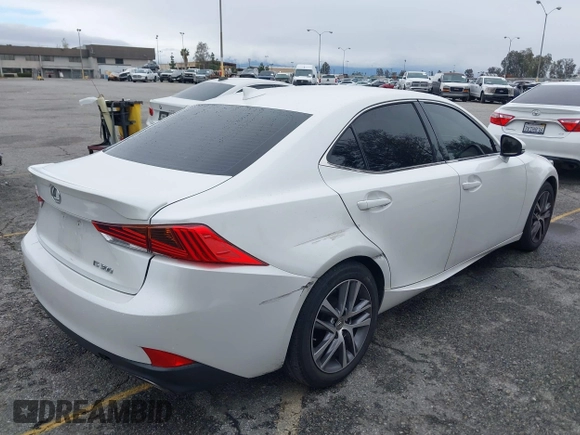2019 Lexus IS with VIN JTHBA1D25K5093447, listed as a IAAI auction lot 41776912 with 61,761 mi miles. Bid and sale history available at carsss.com. Image 4.