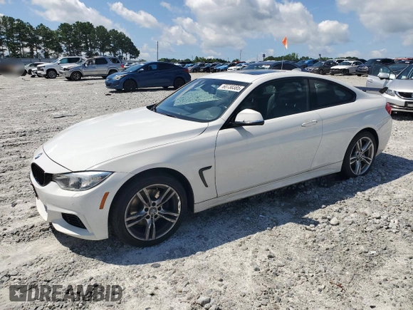 2015 BMW 4 Series 428i xDrive with VIN WBA3N5C59FK197893, listed as a Copart auction lot 60730385 with 91,163 mi miles and Salvage title. Bid and sale history available at DreamBid. Image 1.