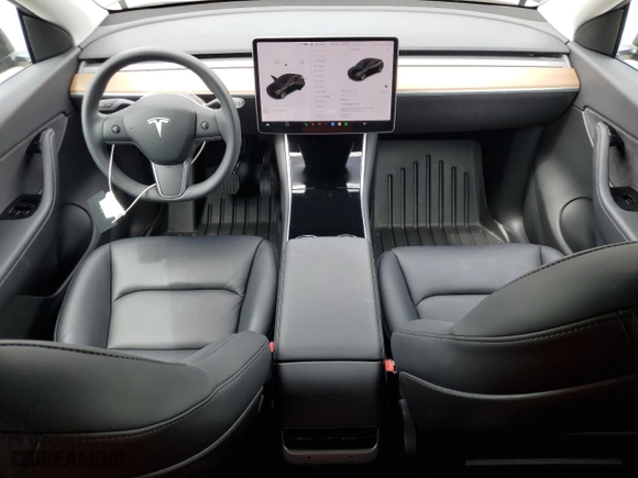 2020 Tesla Model Y Long Range with VIN 5YJYGDEE9LF020148, listed as a Copart auction lot 52031145 with 26,656 mi miles and Salvage Title. Bid and sale history available at carsss.com. Image 8.