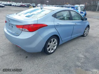 2012 Hyundai Elantra GLS with VIN KMHDH4AEXCU312055, listed as a IAAI auction lot 42063622 with 125,710 mi miles. Bid and sale history available at carsss.com. Image 4.