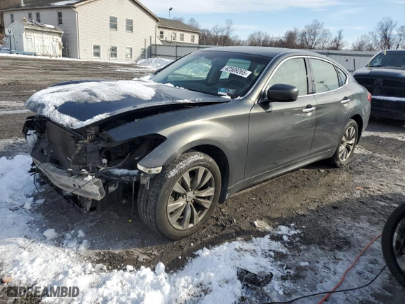 2013 Infiniti M37 with VIN JN1BY1AR0DM601124, listed as a Copart auction lot 42509265 with 107,719 mi miles and Salvage Title. Bid and sale history available at carsss.com. Image 1.