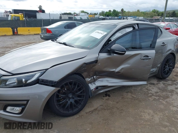 2015 Kia Optima EX with VIN 5XXGN4A7XFG423145, listed as a IAAI auction lot 42068943 with 113,730 mi miles and . Bid and sale history available at DreamBid. Image 6.