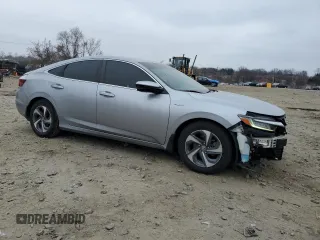 2019 Honda Insight EX with VIN 19XZE4F55KE018247, listed as a Copart auction lot 49000725 with 74,224 mi miles and Salvage Title. Bid and sale history available at carsss.com. Image 4.