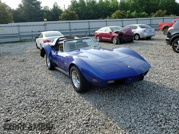 1975 Chevrolet Corvette with VIN 1Z37J5S415588, listed as a Copart auction lot 59477955 with 58,044 mi miles and Salvage title. Bid and sale history available at DreamBid. Image 14.