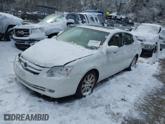 2007 Toyota Avalon XL with VIN 4T1BK36B87U235659, listed as a IAAI auction lot 41311087 with 74,760 mi miles. Bid and sale history available at carsss.com. Image 2.