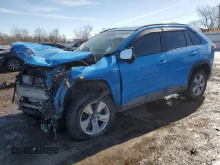 2021 Toyota RAV4 Hybrid XLE with VIN 4T3RWRFV0MU048192, listed as a Copart auction lot 46484215 with 46,942 mi miles and Salvage Title. Bid and sale history available at carsss.com. Image 1.