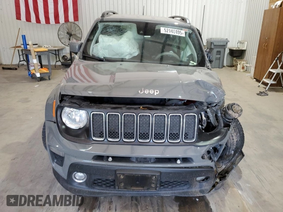 2021 Jeep Renegade Latitude z VIN ZACNJCBB5MPM22314, wystawiony jako Copart lot #52148495 z przebiegiem Nie podano mil oraz Szkoda całkowita • Salvage title. Historia ofert i sprzedaży dostępna na DreamBid. Obrazek 5.