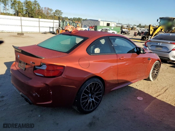 2019 BMW M2 Competition with VIN WBS2U7C56KVB09304, listed as a Copart auction lot 72571403 with 75,549 mi miles. Bid and sale history available at carsss.com. Image 3.