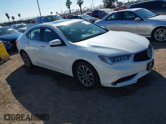 2019 Acura TLX with VIN 19UUB1F37KA011109, listed as a IAAI auction lot 41567180 with 86,818 mi miles. Bid and sale history available at carsss.com. Image 1.