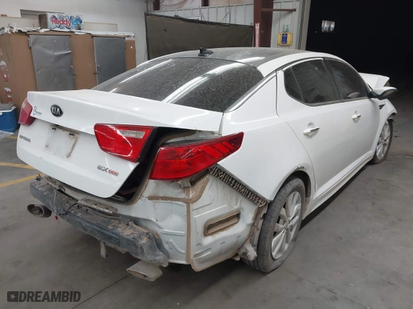 2015 Kia Optima EX with VIN 5XXGN4A76FG501629, listed as a IAAI auction lot 41622464 with 82,455 mi miles. Bid and sale history available at carsss.com. Image 4.