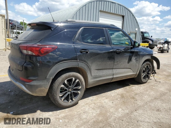 2021 Chevrolet TrailBlazer LT with VIN KL79MPS2XMB016877, listed as a Copart auction lot 54404594 with 77,379 mi miles and Salvage Title. Bid and sale history available at DreamBid. Image 3.