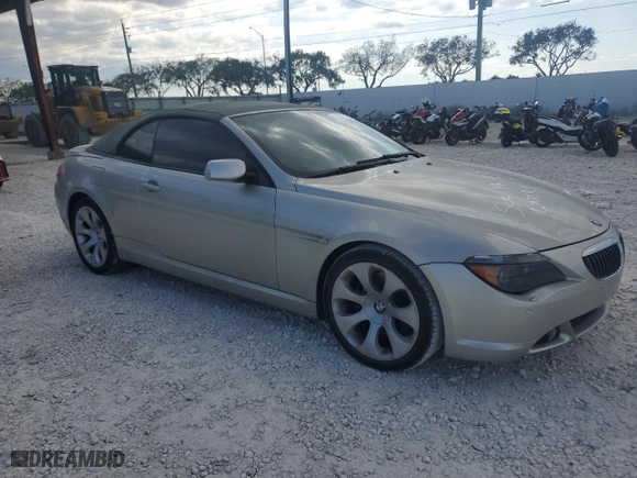 2006 BMW 6 Series 650Ci with VIN WBAEK13406CN72369, listed as a Copart auction lot 47076175 with 97,684 mi miles and Clean Title. Bid and sale history available at carsss.com. Image 4.