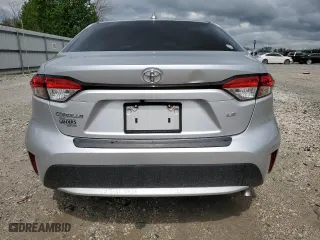 2020 Toyota Corolla LE with VIN JTDEPRAE9LJ108499, listed as a Copart auction lot 51713065 with 60,720 mi miles and Salvage Title. Bid and sale history available at carsss.com. Image 6.