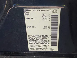 2018 Nissan Altima SR with VIN 1N4AL3AP0JC180577, listed as a IAAI auction lot 41378496 with 89,751 mi miles and . Bid and sale history available at carsss.com. Image 9.