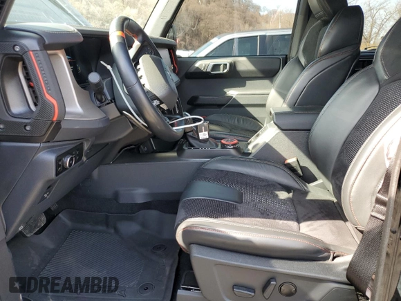 2023 Ford Bronco Raptor with VIN 1FMEE5JR4PLB71484, listed as a Copart auction lot 53314175 with 30,626 mi miles and Salvage title. Bid and sale history available at DreamBid. Image 7.