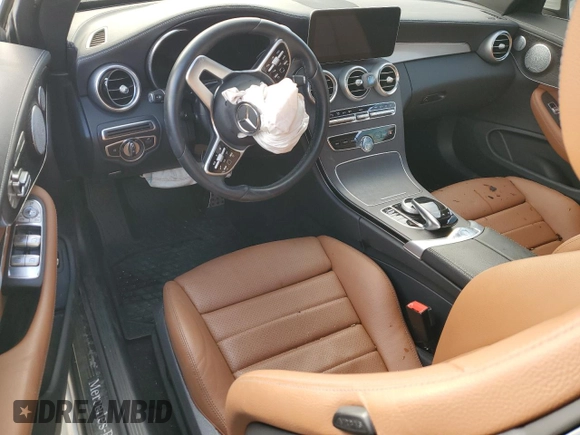 2023 Mercedes-Benz C 300 with VIN W1KWK8EB1PG116635, listed as a Copart auction lot 89201975 with Not Provided miles and Salvage Title. Bid and sale history available at DreamBid. Image 8.