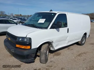 2021 Chevrolet Express Cargo Van with VIN 1GCWGAFP2M1235192, listed as a IAAI auction lot 41746964 with 55,658 mi miles. Bid and sale history available at carsss.com. Image 17.