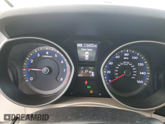 2013 Hyundai Elantra GT with VIN KMHD35LE5DU110100, listed as a Copart auction lot 77586544 with 112,422 mi miles and Salvage Title. Bid and sale history available at carsss.com. Image 9.