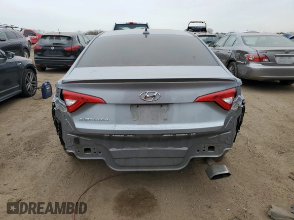 2017 Hyundai Sonata 2.4L with VIN 5NPE24AF5HH441034, listed as a Copart auction lot 51003565 with 123,307 mi miles and Salvage Title. Bid and sale history available at carsss.com. Image 6.