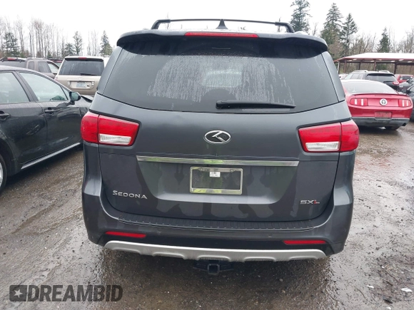 2016 Kia Sedona SX-L with VIN KNDME5C16G6118727, listed as a IAAI auction lot 41835104 with 116,657 mi miles. Bid and sale history available at carsss.com. Image 16.
