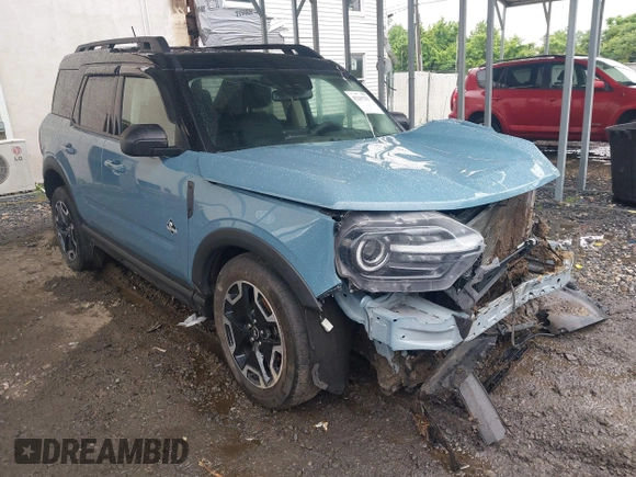 2022 Ford Bronco Sport Outer Banks с VIN 3FMCR9C65NRD38343, выставлен на аукционе IAAI как лот 42267297 с пробегом 80 036 миль миль и . История ставок и продаж доступна на DreamBid. Изображение 1.