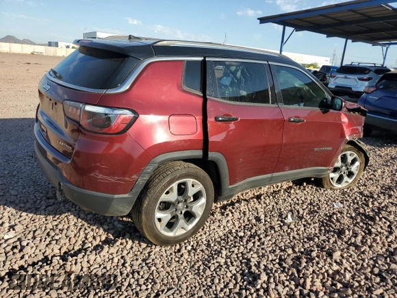 2021 Jeep Compass Limited with VIN 3C4NJDCB9MT586357, listed as a Copart auction lot 62912455 with 60,386 mi miles and Salvage title. Bid and sale history available at DreamBid. Image 3.