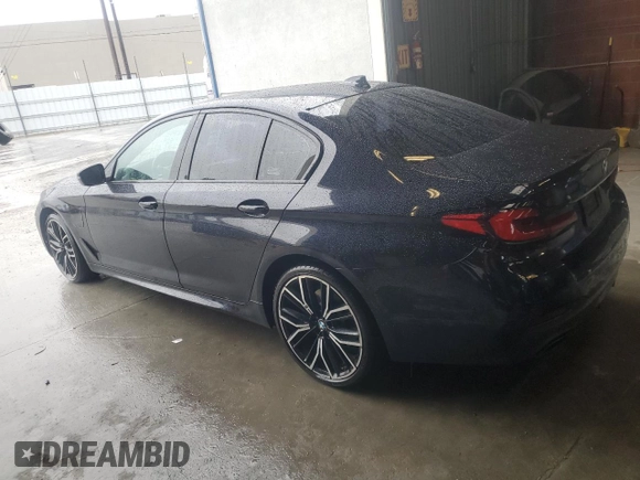 2021 BMW 5 Series 530e with VIN WBA13AG05MCF71463, listed as a Copart auction lot 43476964 with 79,336 mi miles and . Bid and sale history available at carsss.com. Image 2.