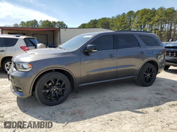 2019 Dodge Durango GT Plus with VIN 1C4RDJDG9KC702554, listed as a Copart auction lot 48311575 with 53,326 mi miles and Salvage Title. Bid and sale history available at DreamBid. Image 1.