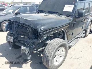 2022 Jeep Wrangler Unlimited Sport S with VIN 1C4HJXDG5NW180130, listed as a IAAI auction lot 41772922 with 47,625 mi miles. Bid and sale history available at carsss.com. Image 6.