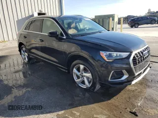 2022 Audi Q3 Premium with VIN WA1AUCF32N1001495, listed as a Copart auction lot 83381104 with 24,682 mi miles and Salvage Title. Bid and sale history available at carsss.com. Image 4.