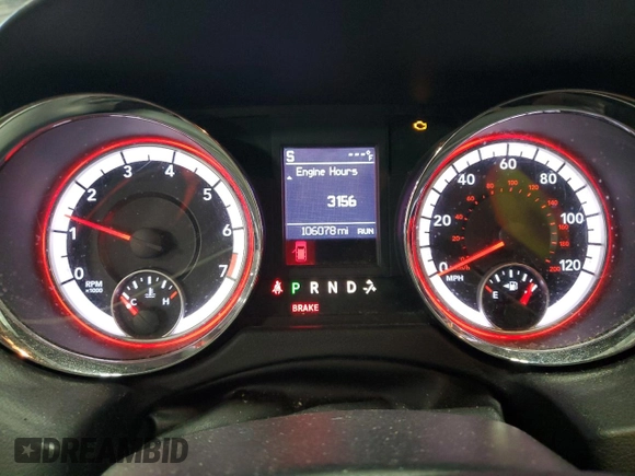 2014 Dodge Grand Caravan SXT with VIN 2C4RDGCG6ER427435, listed as a Copart auction lot 51957355 with 106,078 mi miles and Salvage Title. Bid and sale history available at DreamBid. Image 9.
