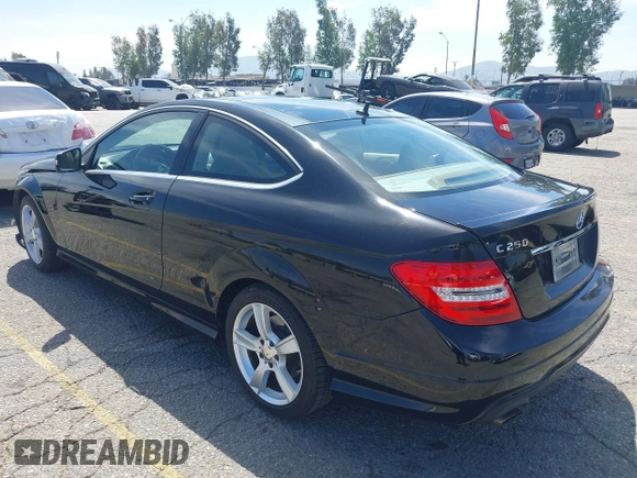 2014 Mercedes-Benz C-Class C 250 with VIN WDDGJ4HBXEG296917, listed as a IAAI auction lot 42068339 with 124,872 mi miles. Bid and sale history available at carsss.com. Image 3.