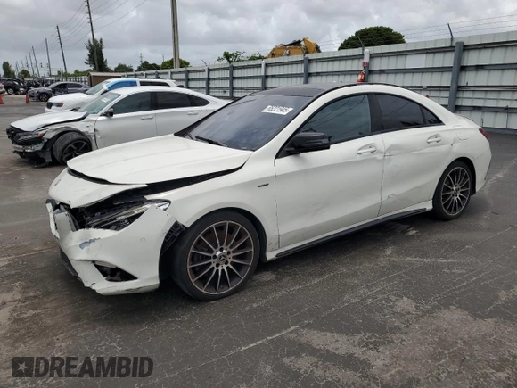 2018 Mercedes-Benz CLA 250 with VIN WDDSJ4EB6JN520320, listed as a Copart auction lot 65221945 with 114,514 mi miles and Salvage title. Bid and sale history available at DreamBid. Image 1.