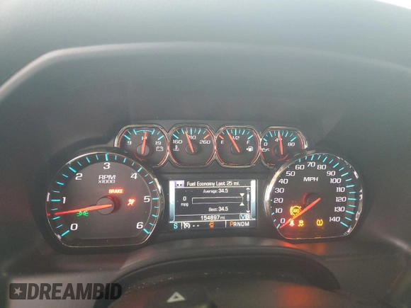2016 Chevrolet Silverado 1500 LT with VIN 1GCRCREC6GZ102284, listed as a Copart auction lot 46109035 with 154,897 mi miles and Salvage Title. Bid and sale history available at DreamBid. Image 9.