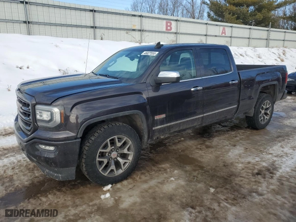 2016 GMC Sierra 1500 SLT with VIN 3GTU2NEJXGG196626, listed as a Copart auction lot 46027355 with 127,706 mi miles and Clean Title. Bid and sale history available at carsss.com. Image 1.