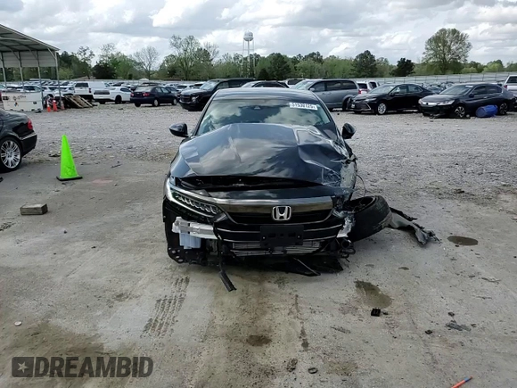 2022 Honda Accord Sedan Sport SE with VIN 1HGCV1F47NA061640, listed as a Copart auction lot 51530125 with 10,469 mi miles and Salvage Title. Bid and sale history available at carsss.com. Image 10.