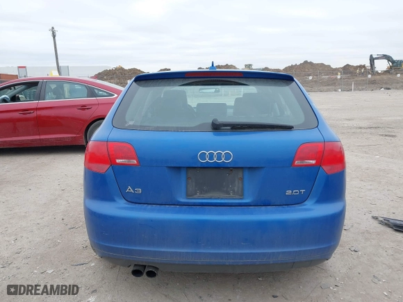 2008 Audi A3 with VIN WAUHF78P78A106654, listed as a IAAI auction lot 41626185 with 111,079 mi miles. Bid and sale history available at carsss.com. Image 16.
