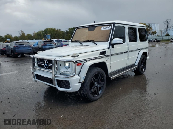 2016 Mercedes-Benz G 63 AMG z VIN WDCYC7DF2GX259909, wystawiony jako Copart lot #75345744 z przebiegiem 73 367 mil mil oraz Szkoda całkowita • Salvage title. Historia ofert i sprzedaży dostępna na DreamBid. Obrazek 1.