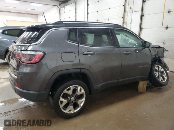 2018 Jeep Compass Limited with VIN 3C4NJDCB8JT395928, listed as a Copart auction lot 55462985 with 66,941 mi miles and Clean title. Bid and sale history available at DreamBid. Image 3.