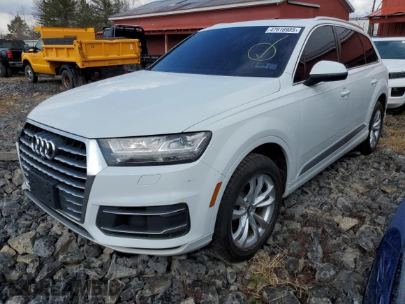 2017 Audi Q7 Premium Plus with VIN WA1LAAF76HD018067, listed as a Copart auction lot 47616985 with 138,717 mi miles and Salvage title. Bid and sale history available at DreamBid. Image 1.