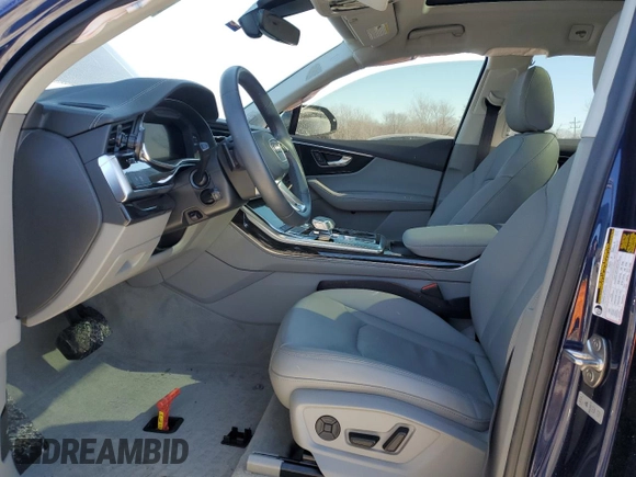 2023 Audi Q7 Premium Plus with VIN WA1LCBF71PD030402, listed as a Copart auction lot 46232265 with 24,295 mi miles and Salvage title. Bid and sale history available at DreamBid. Image 7.