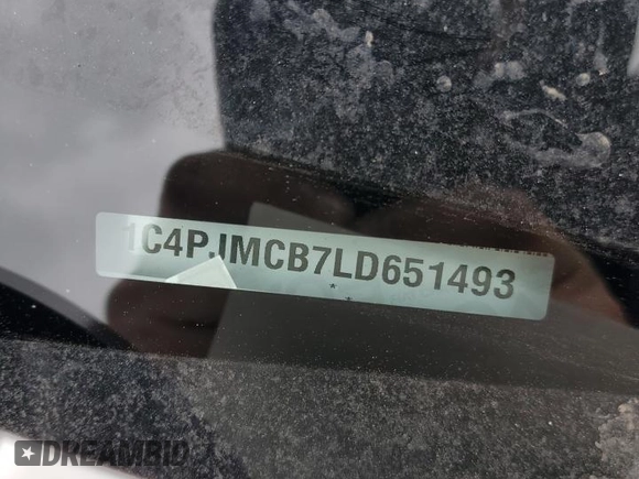 2020 Jeep Cherokee Latitude with VIN 1C4PJMCB7LD651493, listed as a Copart auction lot 45243695 with 80,297 mi miles and Salvage title. Bid and sale history available at DreamBid. Image 14.