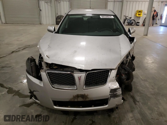 2010 Pontiac Vibe with VIN 5Y2SM6E03AZ403914, listed as a Copart auction lot 80558034 with 104,331 mi miles and Salvage Title. Bid and sale history available at carsss.com. Image 5.
