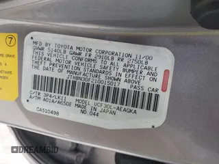 2001 Lexus LS 430 z VIN JTHBN30F210015017, wystawiony jako IAAI lot #41318606 z przebiegiem 173 409 mil mil oraz . Historia ofert i sprzedaży dostępna na DreamBid. Obrazek 9.