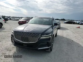 2022 Genesis GV80 with VIN KMUHCESCXNU080466, listed as a Copart auction lot 88743205 with 55,521 mi miles and Non repairable. Bid and sale history available at DreamBid. Image 12.