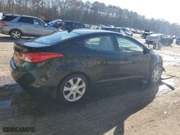 2012 Hyundai Elantra GLS with VIN KMHDH4AE4CU185819, listed as a Copart auction lot 43627765 with 127,673 mi miles and Salvage Title. Bid and sale history available at carsss.com. Image 3.